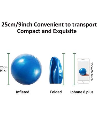 9-Inch Mini Yoga Ball for Home Exercise Pilates & Physical Therapy - Purple - Buy Online on SooperMarket.com