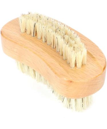 Demeras Wooden Foot 9x5x5 natura Beech Double Sided Nail Brush Remove Dead Skin Cutin Nail Brush Manicure Tool - Buy Online on SooperMarket.com