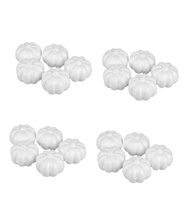 Alipis 20 Pcs Thanksgiving Day Decoration Pumpkin Decoration Pumpkin Photography Props White Pumpkins Simulation Mini Pumpkin Simulation Pumpkin Prop Fruit Crafts Foam Ball Decorate