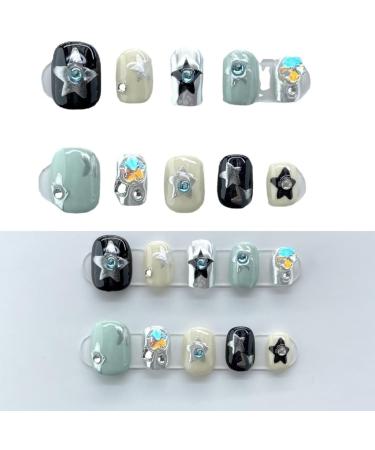 Ruarby False Nails Full Cover False Nails Detachable Press On Nails French Tip False Nails Stick on Nails DIY Manicures Supplies 6 - Buy Online on SooperMarket.com