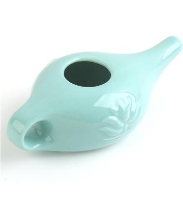 250ml Ceramic Pot Nose Cleaning Pot for Removes Nose Washing Orange 19x9x6cm - Buy Online on SooperMarket.com