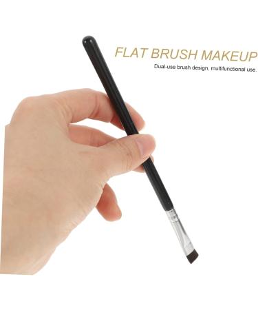CANIGHT 6pcs Flat Eyebrow Brush Eyeliner Tool Eyeshadow Brush Eye Lash Brush Eye Brush Black Wooden Handle - Buy Online on SooperMarket.com