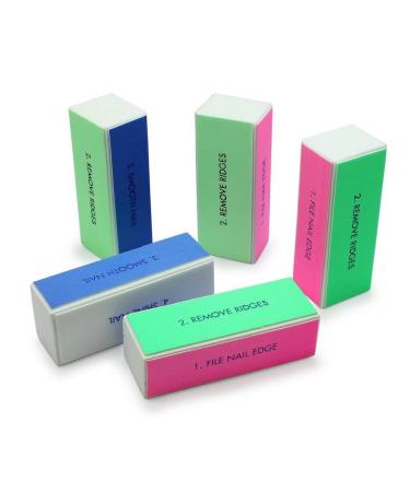 YIMART 5Pcs/set Nail Art Buffer Block Nail File For Nail Polish UV Gel Manicure Pedicure Buffing Sanding Polish (Flower)