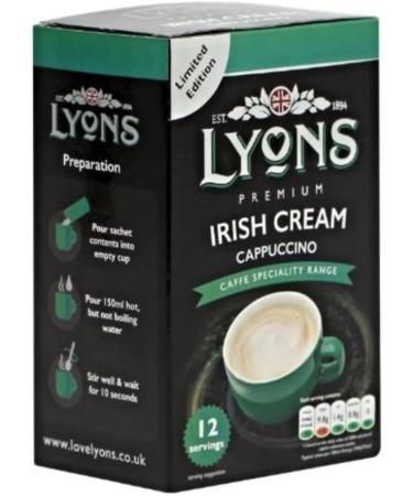Lyons Premium Instant Coffee Bag Sachets | FabFinds Assorted Gift Mug (Irish Cream Cappuccino 4X 12Sachets) - Buy Online on SooperMarket.com