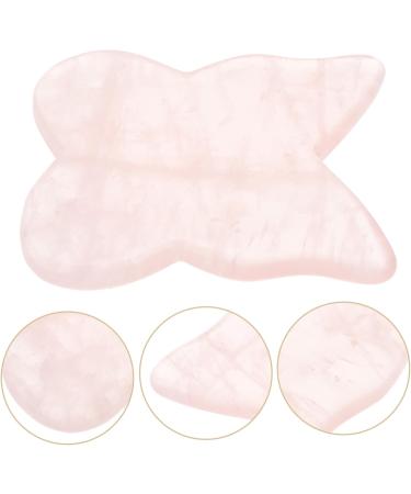Shop NOLITOY Rose Quartz Gua Sha Butterfly Board - Facial Sculpting Tool for Radiant Skin | Pink Crystal Facial Massager - Buy Online on SooperMarket.com