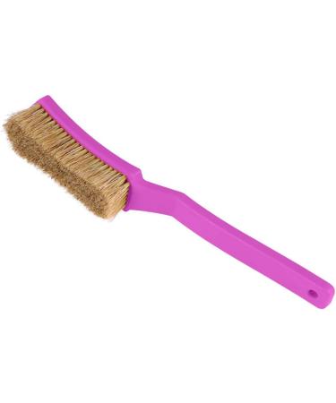 Bouldering Brush with Thick Boar's Hair Bristles | Rock Climbing Holds Cleaner | Indoor/Outdoor Climbing Chalk Brush - Black & Purple - Buy Online on SooperMarket.com