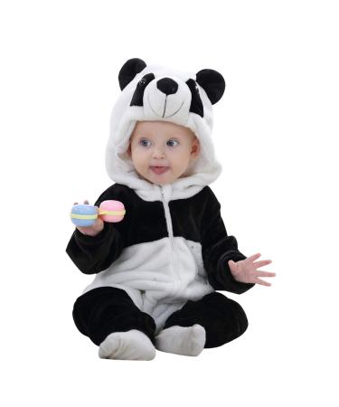 COOKY.D Unisex Winter Hooded Romper Jumpsuit 2-36 Months 30-36 Months Panda