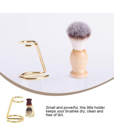 ZBJBinCH Shaving Brush Holder Deluxe Shaving Stand Shaving Razor and Brush Stand for Safety Razor Stand Place manual shaving foam brush Stainless Steel (Golden Without Brush) - Buy Online on SooperMarket.com