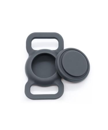 For Airtag dog collar holder for Apple Airtag Dog Tracker GPS Tracking Accessories Anti-Lost Protective cover silicone Air day cat necking band dog airtical day owner for pets cat dog hall bands gray