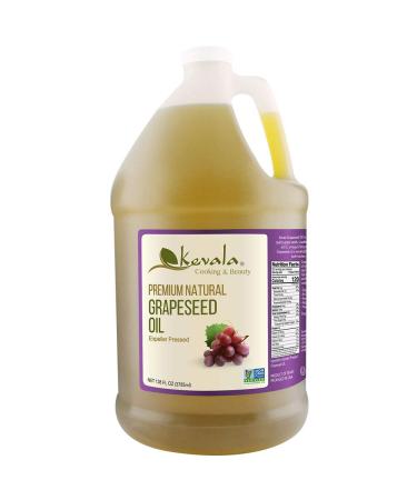 Kevala Grapeseed Oil, 1 Gallon, Premium Natural, Expeller Pressed