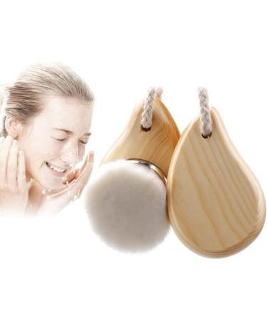 Facial Cleanser Brush with Wood Handle Cleansing Soft Bristle Face Care Clean Tool for Women Men Facial Cleanser Brush - Buy Online on SooperMarket.com