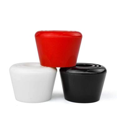 Capetos Roller Skate Durable 82A PU Rubber Brake Toe Stoppers 2-Pack with Screws - Black White Red