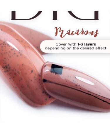 Didier Lab - Premium Gel Nail Polish Macarons - Chocolate - Gel Nail Varnish - Nail Art - Long-Lasting High Gloss Wear - Easy to Apply - Gel Nails - Rich Pigment - UV/LED - Chip Resistant - Buy Online on SooperMarket.com
