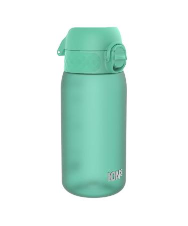 Ion8 Kids Water Bottle 350 ml/12 oz Leak Proof Easy to Open Secure Lock Dishwasher Safe BPA Free Carry Handle Hygienic Flip Cover Easy Clean Odour Free Carbon Neutral Teal 350ml OneTouch 2.0