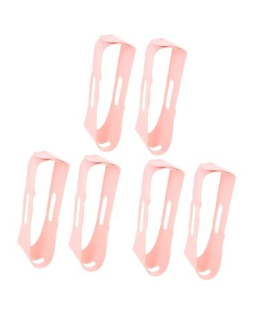 Healeved 6 Pcs Adult Snoring Belt Chain Belts for Women Snoring Strap Snoring Solution Chin Strap Cheek Lifter Unisex Anti-Snore Strap Stop Chain Strap Anti-Snore Chain Straps Breathable Pinkx3pcs 60x9x0.3cmx3pcs