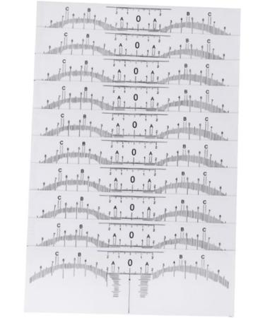 NOLITOY 30 Pcs Microblading Ruler Sticker Scale Ruler Eyebrow Guide Measure Tool Design Ruler Make up - Buy Online on SooperMarket.com