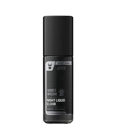 The Beard Struggle Night Liquid Elixir Beard Oil - Platinum Collection - Vanir's Wisdom - Beard Oil for Men - Natural Blend for Softens Moisturizing & Healthier Beard Growth (30 ml) Platinum - Vanir's Wisdom