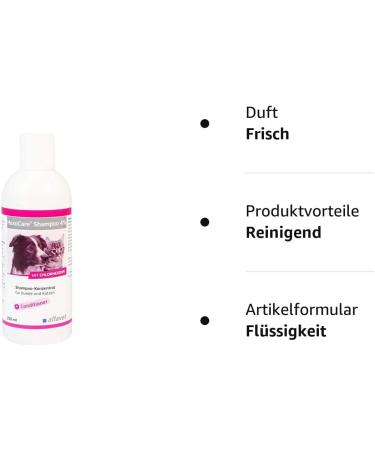 Alfavet Hexocare Shampoo 4% for Dogs & Cats - Chlorhexidine Skin & Fur Cleanser 250ml Concentrate Conditioner - Buy Online on SooperMarket.com