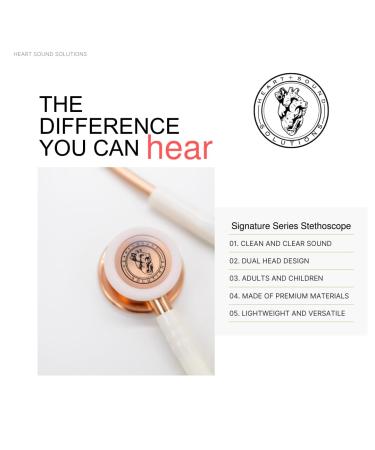 Premium Dual-Head Stethoscope for Nurses & Doctors | Gold Rose Gold Adult-Pediatric | Essential Nurse Accessories | Latex-Free Tubing - Buy Online on SooperMarket.com
