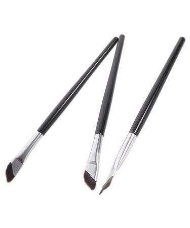 BELLIFFY 3pcs Set Eyeliner Tool Applicator Under Eye Concealer Brush Precision Concealer Brush Eye Brush Wood