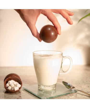Hot Chocolate Gift Sets - 2 Sets of hot Chocolate Bombs with Marshmallows Inside and in a Gift Box - Buy Online on SooperMarket.com