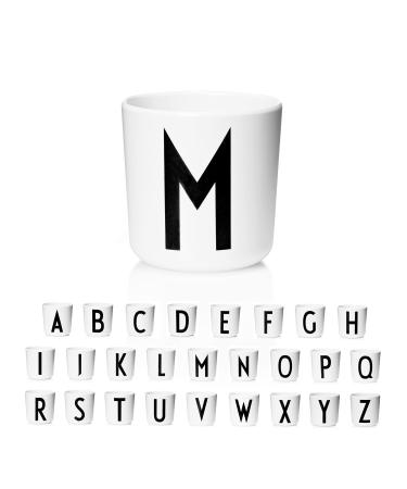 Design letter drinking cup children with letter (A-Z) |Gifts for children |Drinking mug from 6 monthsDishwasher -safe tooth cleaning cup children |BPA BPS-free |Snid cup .M
