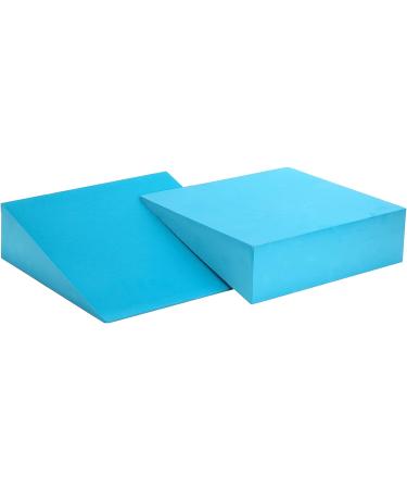 DEAYOU 2 Pack Yoga Foam Wedge  13" EVA Foam Incline Wedge  Stretch Slant Board Exercise  Improve Lower Leg Strength  Calf Raise Squat Block  Ankle Foot Stretcher  Knee Pad  Wrist Back Support  Blue - Buy Online on SooperMarket.com