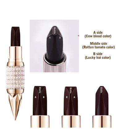 Waterproof 3-in-1 Matte Lipstick Trio - Long Lasting, Moisturizing Velvet Texture - Buy Online on SooperMarket.com