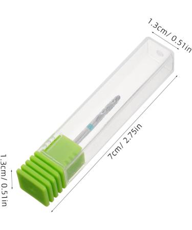 FOYTOKI Nail Polisher Manicure Art Drill Bits Manicure Nail Bits Nail Art Polishing Tools Women Nail Drill Bit Drill Bits for Nails Drill Bit for Acrylic Nails Manicure Drill Bits 7.00X1.30X1.30CM Green - Buy Online on SooperMarket.com