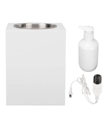 Massage Oil Bottle Warmer Single Bottle Salon Cream Warmer Automatic Adjusted Temperature Compact Lotion Warm Heater for Salon(US plug)