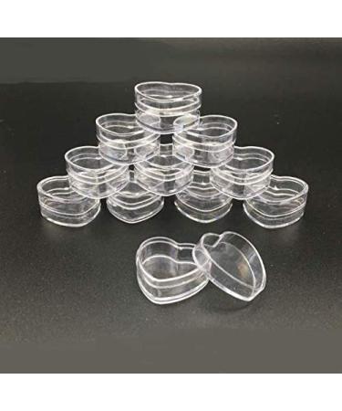 WOIWO 20PCS 4g Heart - Shaped Face Cream Box Cosmetic Packaging Cream Bottles Sample Boxes.