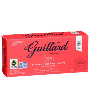 Guittard Bittersweet Chocolate Bar - 2oz (3 Pack) | Premium Baking Chocolate - Buy Online on SooperMarket.com