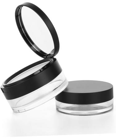 MAGICLULU 2 Pcs Cosmetic Case Empty Loose Face Powder Hen Figurine Makeup Powder Travel Loose Powder Puff 7*3.8cmx2pcs Blackx2pcs - Buy Online on SooperMarket.com