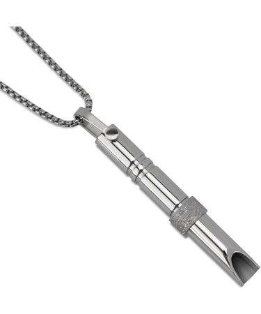 Stress and Anxiety Necklaces Positive Thinking Breathing Necklaces Sedation and Relaxation Tools for Men and Women Meditation Stress Reduction Gifts Smoking Cessation Aids necklace for men Ladies Necklaces Silver