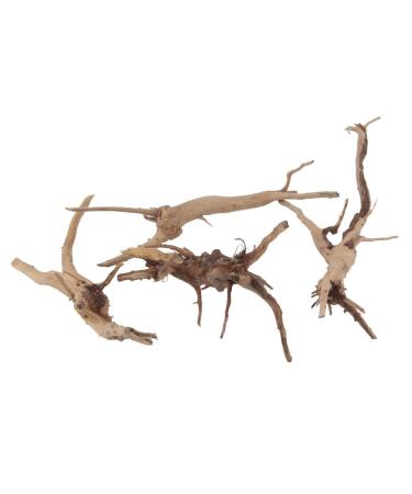 emours Natural Driftwood Vine Branches Reptiles Aquarium Decoration Assorted Sizes Small 4 Pieces