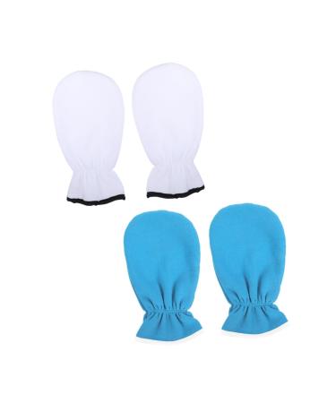 Mikinona 2 Pairs Essential Oil Gloves Nursing Supply Professional Wax Gloves Portable Paraffin Gloves Nursing Gloves Nursing Accessory Reusable Paraffin Mitts Washable Wax Gloves Wax Mitts