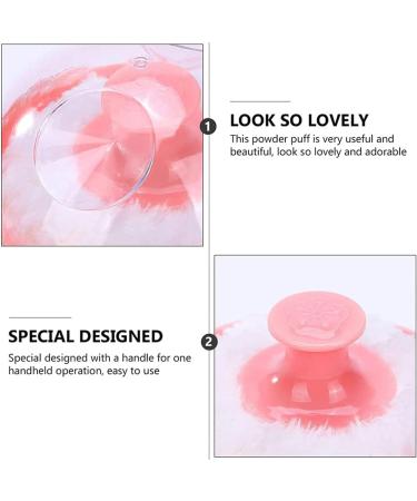 WBTY Baby Talcum Powder Puff Box - Soft Sponge Cushion Storage Container for Home and Travel - Pink - 9x7x7cm - Buy Online on SooperMarket.com