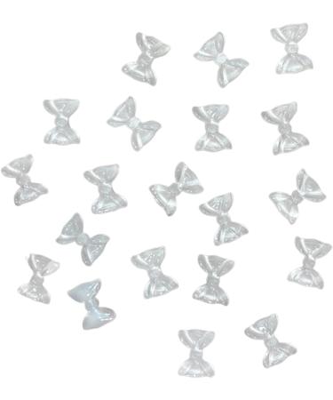 50x Cute Bowknot Nail Resin Nails Art Decorations 3D Nails Art Jewels Supplies For Acrylic Nails 50x 3d Nails Art Bowknot Nail Nails Decoration Jewels Supplies jelly white - Buy Online on SooperMarket.com