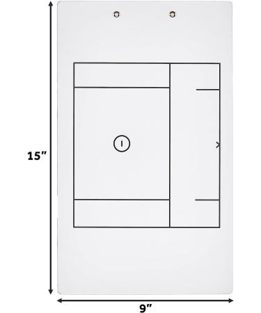 Murray Sporting Goods Dry Erase Lacrosse Coaches Clipboard - Double-Sided Design - Buy Online on SooperMarket.com