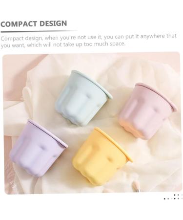 Mikinona 2 Sets Pp Washing Bowl Beauty Brush Scrubber Bowl Cleaning Bowl Cosmetic Brush Cleaning Mat Makeup Brush Makeup Tool Cleaner Silica Gel Cleaning Supplies Portable 8.5x8CM As Shown - Buy Online on SooperMarket.com
