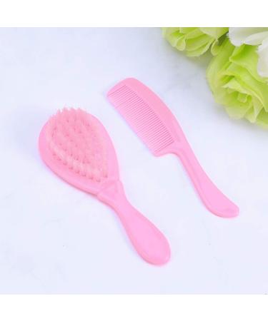 EXCEART Baby Shower Brush Set - Shampoo Dispenser, Exfoliator & Safety Comb for Newborns and Toddlers - Pink - Buy Online on SooperMarket.com