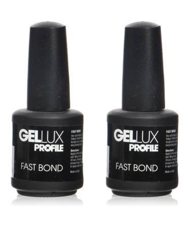 Salon System Profile Gellux Fast Bond 15ml (Pack of 2) 15 ml (Pack of 2)