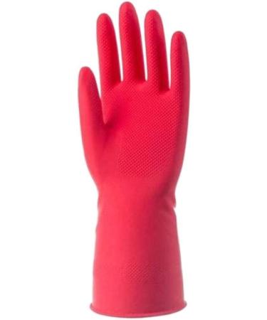 Dishwashing Gloves Household Cleaning Non-Slip Durable Kitchen Washing Bowl Household Laundry Waterproof Latex Rubber Gloves huangse63g Small - Buy Online on SooperMarket.com