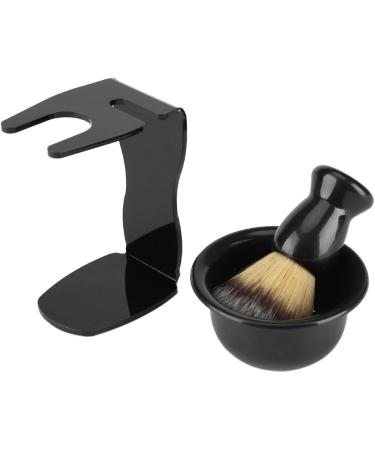 Akozon Shaving Tools Set - 3 PCS Professional Men's Shaving Brush Stand & Bowl for Ultimate Grooming Experience - Buy Online on SooperMarket.com