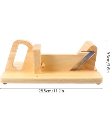 HOLIDYOYO 1pc Ham Cut Sausage Sausage Bratwurst Kitchen Cutting Tool Ham Guillotine Ground Sausage Italian Wood Sausage Metal Cutters Chopper Wooden Hot Dog - Buy Online on SooperMarket.com