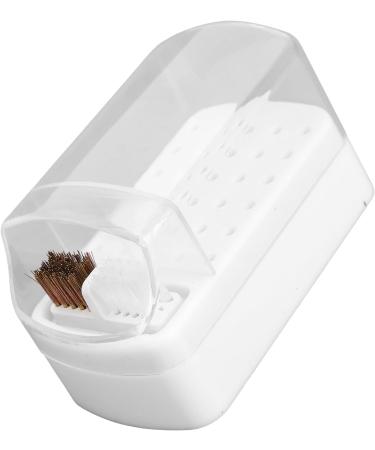 Nail Drill Bits Container Portable Acrylic Cover 30 Holes Nail Drill Bits Stand for Artist for Salon (White) - Buy Online on SooperMarket.com