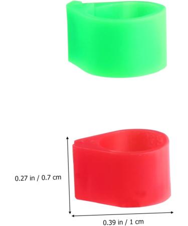 600 Pcs Pigeon Foot Ring Chicken Foot Ring Baby Large 1X0.5cmx3pcs Colorfulx3pcs - Buy Online on SooperMarket.com