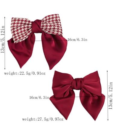 Limtula Cute y Flat Clips Hairpin Large Barrette Headdress Bunches Accessories Elegant knot Cute Headdress Red - Buy Online on SooperMarket.com