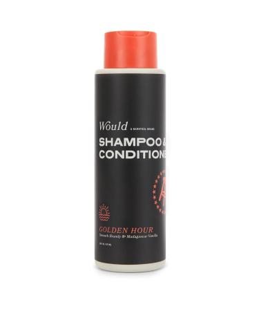 WOULD Men's 2 in 1 Shampoo and Conditioner - 16 Oz Dual Action Smooth Brandy & Madagascar Vanilla Scent