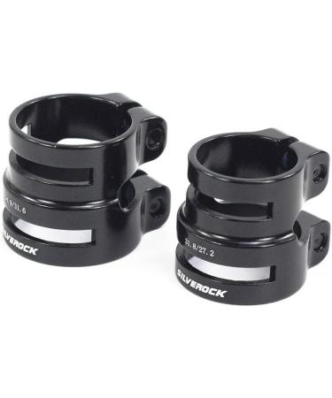 Silverock CNC Dual Size Seatpost Clamp 27.2/31.8mm & 31.6/34.9mm - Black Color for Carbon Post - Buy Online on SooperMarket.com